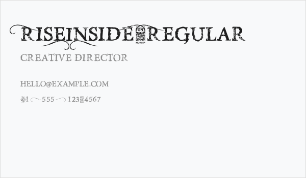 RiseInsidE-Regular Business Card