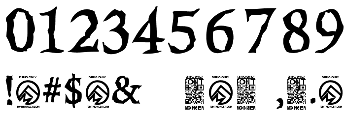 RiseInside-Regular Font OTHER CHARS