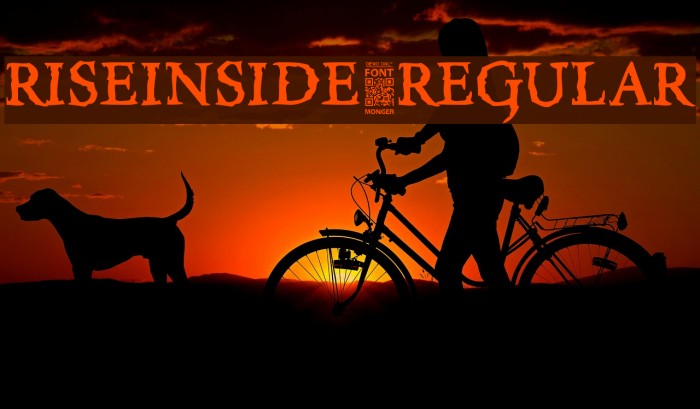 RiseInside-Regular Font examples