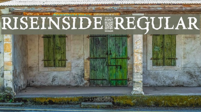 RiseInside-Regular Font examples