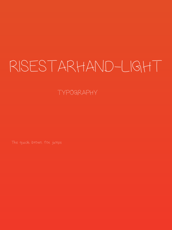 RiseStarHand-Light Poster