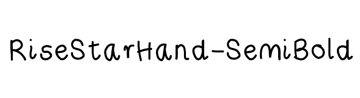 RiseStarHand-SemiBold Font