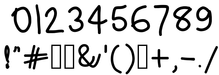 RiseStarHand-SemiBold Font OTHER CHARS