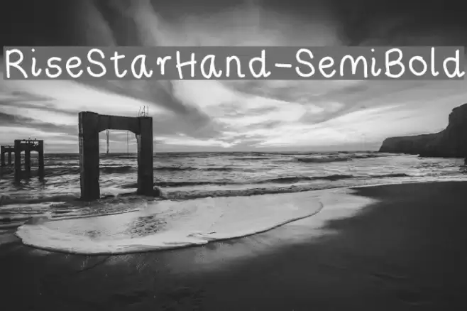 RiseStarHand-SemiBold Font examples