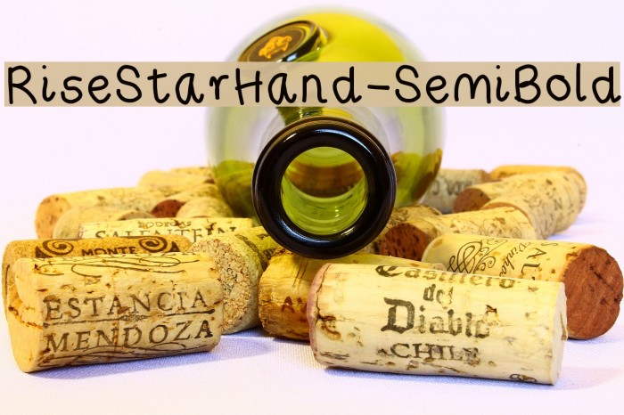 RiseStarHand-SemiBold Font examples