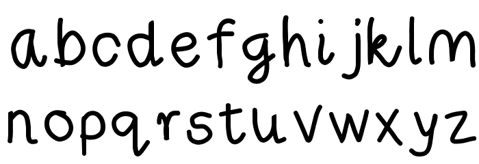 RiseStarHand-SemiBold Font LOWERCASE