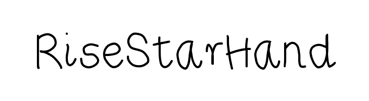 RiseStarHand  フリーフォントのダウンロード