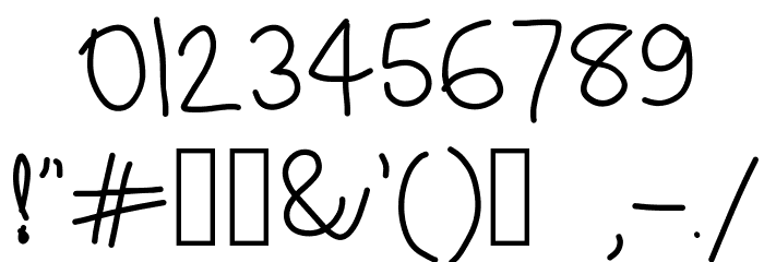 RiseStarHand Font OTHER CHARS