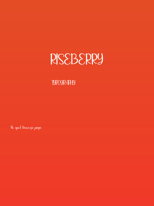 Riseberry Poster