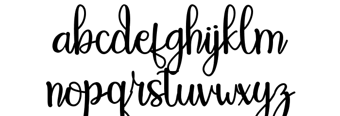 Riseberry Font LOWERCASE