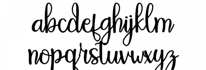 Riseberry फ़ॉन्ट लोअरकेस