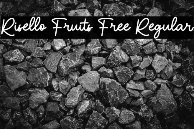 Risello Fruits Free Regular Font examples