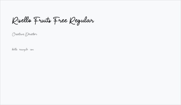 Risello Fruits Free Regular Business Card