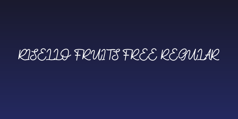 Risello Fruits Free Regular Social Header