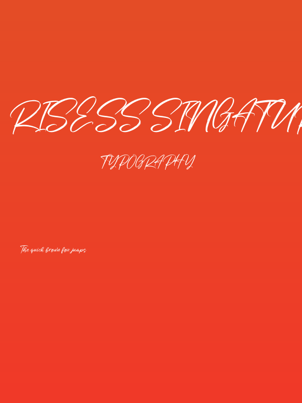 Risess Singature Poster