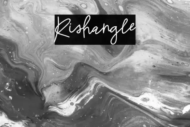 Rishangle Font examples