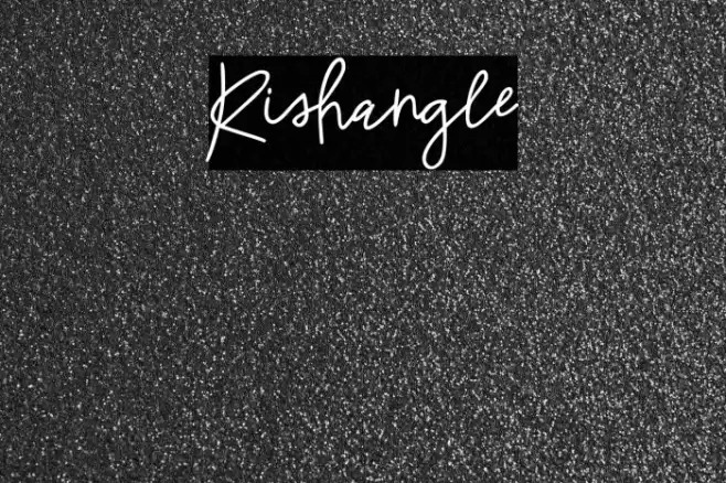 Rishangle Font examples