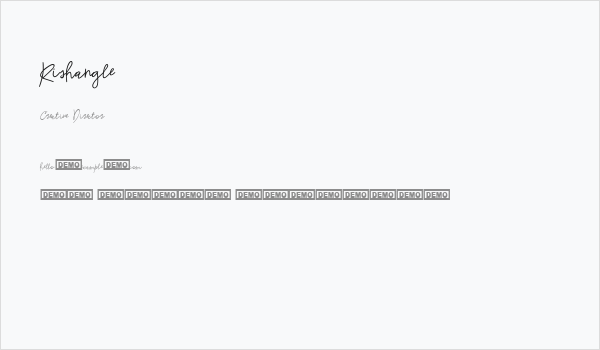 Rishangle Business Card