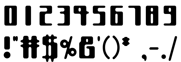 Rishun Black Font OTHER CHARS