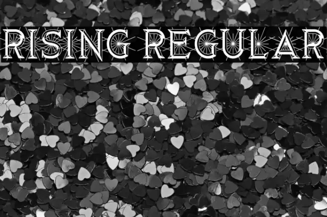 Rising Regular Font examples