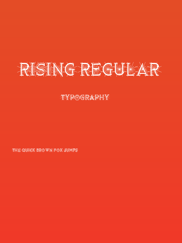 Rising Regular Poster