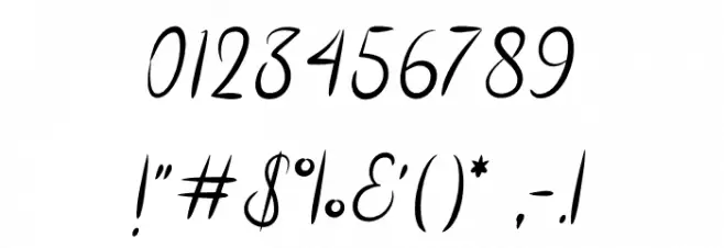 RiskaScript Font OTHER CHARS