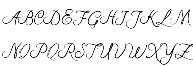 RiskaScript Schriftart Groß