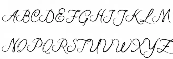 RiskaScript Schriftart Groß