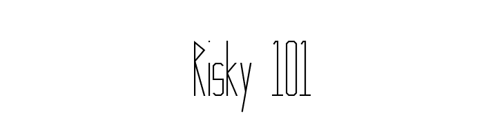 Risky 101 फ़ॉन्ट
