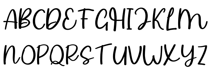 Rismanda Font UPPERCASE