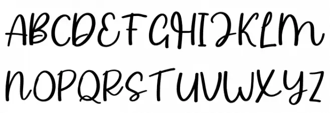 Rismanda Font UPPERCASE