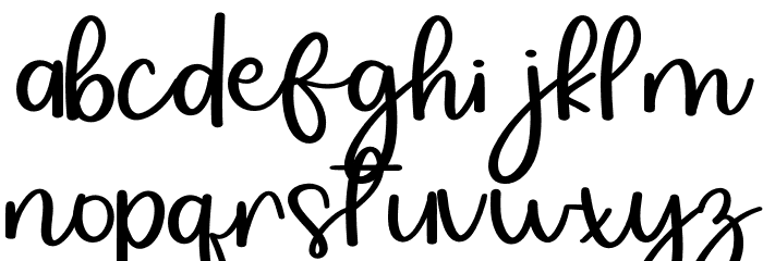 Rismanda Font LOWERCASE