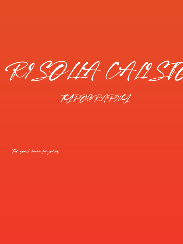 Risolla Calisto Poster