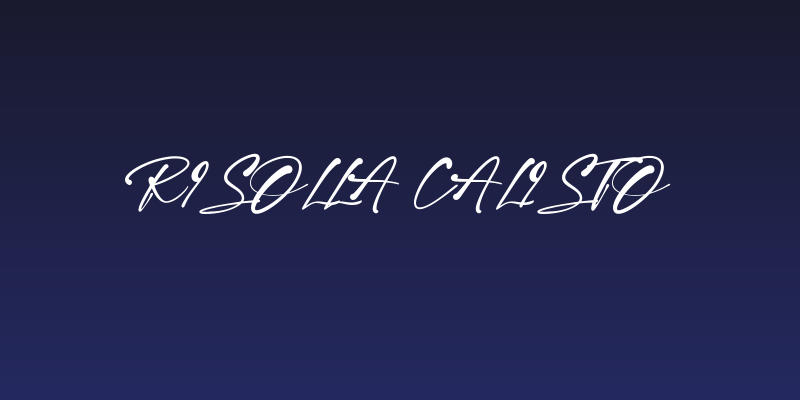 Risolla Calisto Social Header