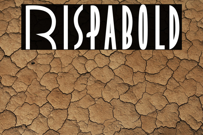 RispaBold Font examples