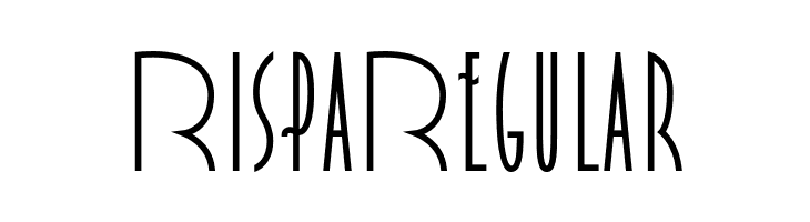 RispaRegular  Free Fonts Download