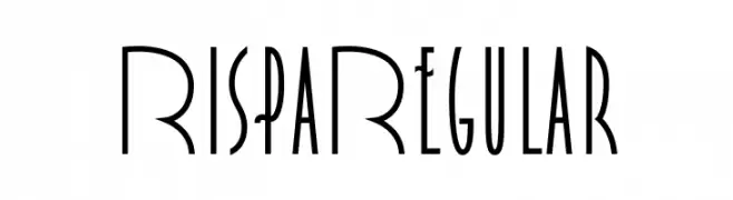 RispaRegular  フリーフォントのダウンロード
