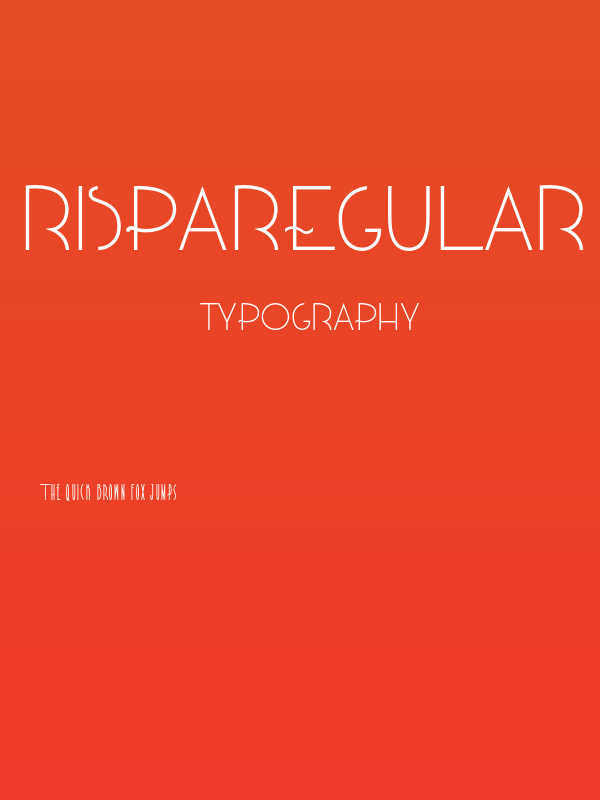RispaRegular Poster