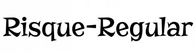 Risque-Regular  font caratteri gratis