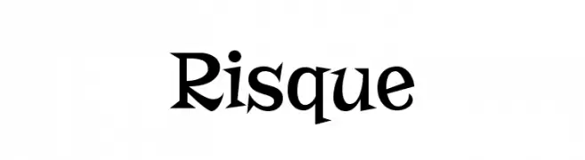 Risque  font caratteri gratis