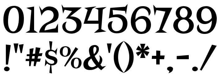 Risque Font OTHER CHARS