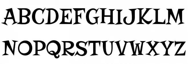 Risque Schriftart Groß
