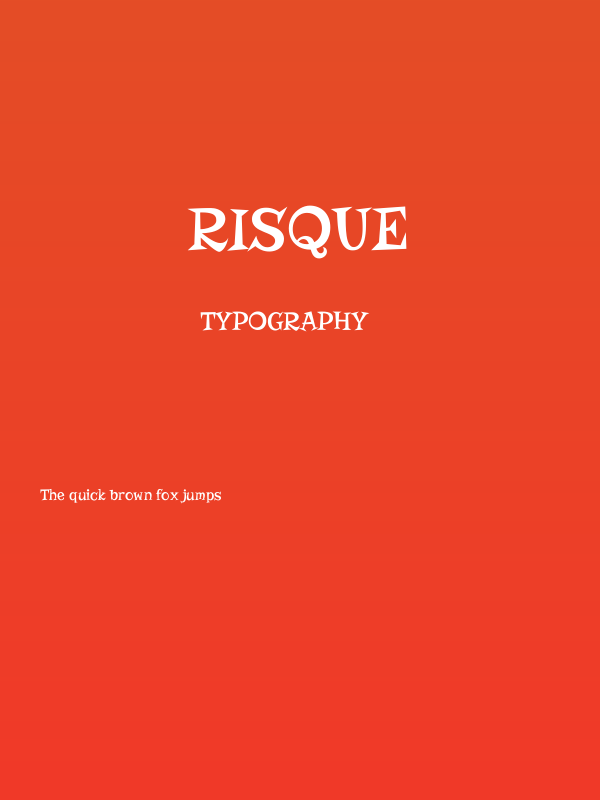 Risque Poster
