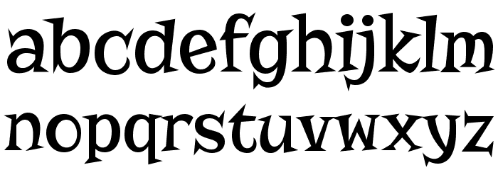 Risque Font LOWERCASE