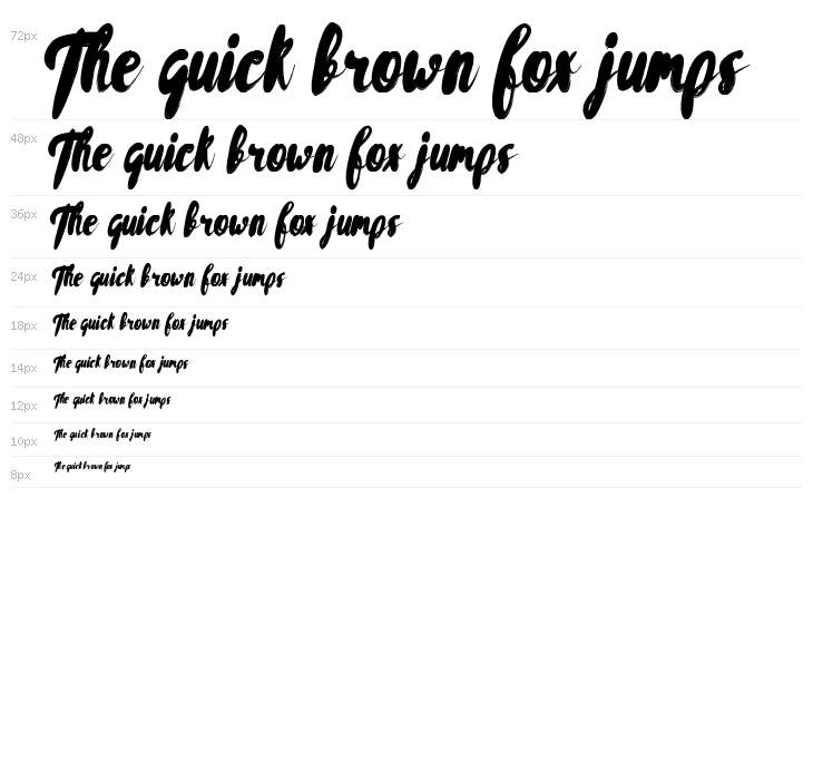 Rissa Typeface Demo Waterfall