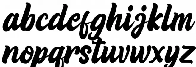 Rista Hafiq फ़ॉन्ट लोअरकेस