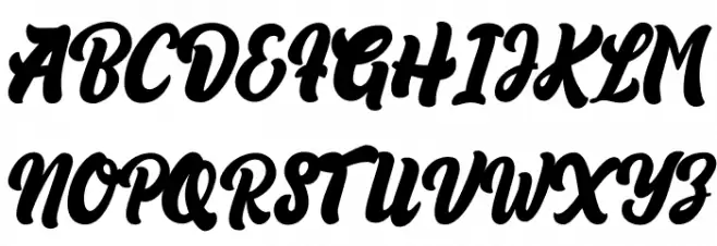 Rista Hafiq Schriftart Groß