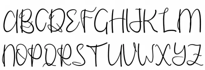 RisthaLove Caratteri MAIUSCOLE