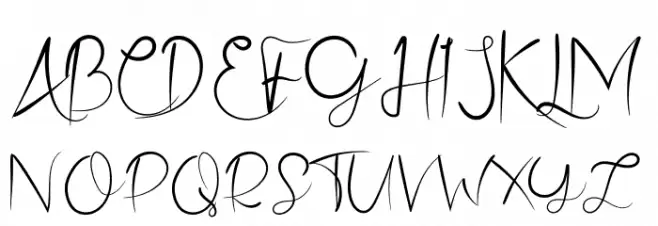 Ristty Style Schriftart Groß
