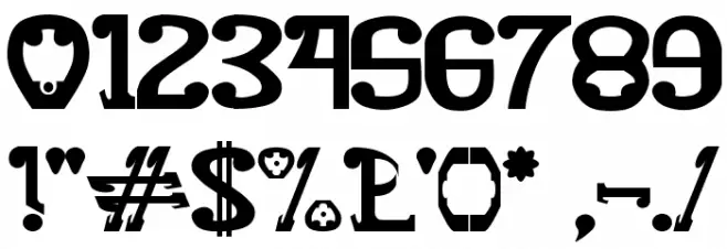 Rita Mouse Font OTHER CHARS